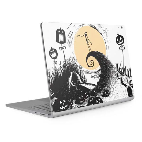Disney The Nightmare Before Christmas Jack on Spiral Hill Art Surface Book 2 15in Skin